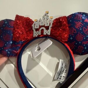 Disney Red and Blue Sequin Castle Ears
